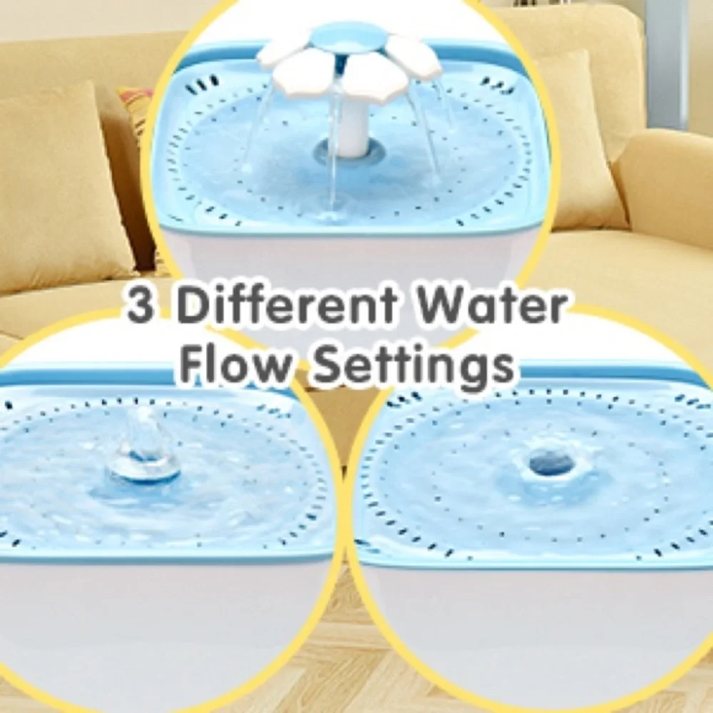 Pet Fountain Dog Cat Water Fountain- Healthy & Hygienic, Super Quiet, Automatic